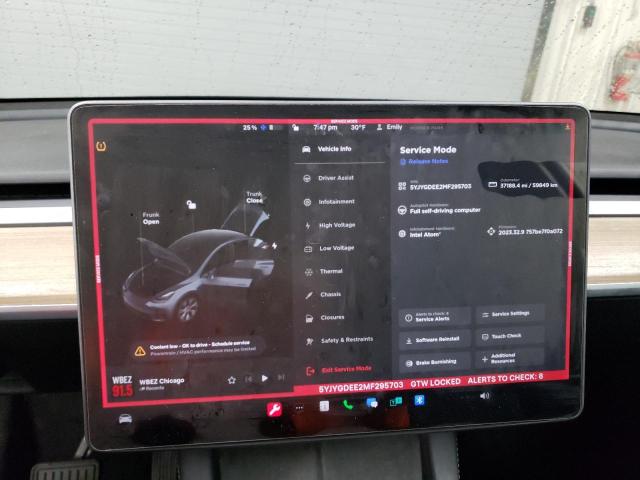 5YJYGDEE2MF295703 | 2021 TESLA MODEL Y