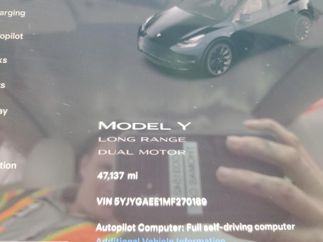 5YJYGAEE1MF270189 2021 Tesla Model Y