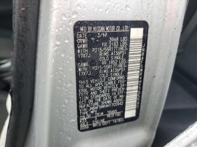 2017 NISSAN JUKE S - JN8AF5MR4HT705942