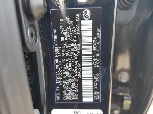 58AD21B19LU006856 Lexus ES300 ES 300H 12