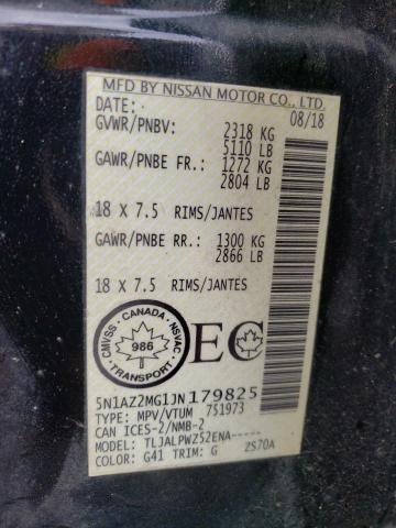 2018 NISSAN MURANO S - 5N1AZ2MG1JN179825