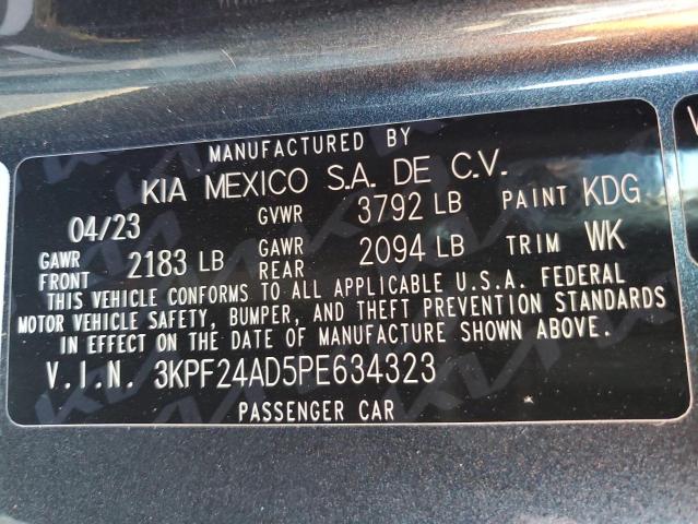  KIA FORTE 2023 Вугільний