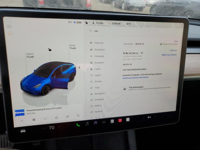 2022 TESLA MODEL Y - 7SAYGAEEXNF533803