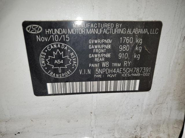 2016 HYUNDAI ELANTRA SE - 5NPDH4AE5GH787391
