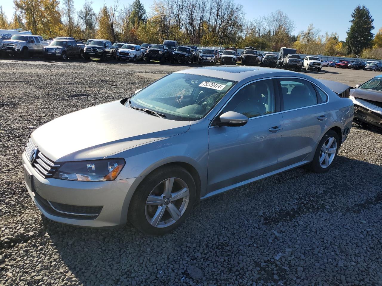 Lot #2976514572 2012 VOLKSWAGEN PASSAT SE