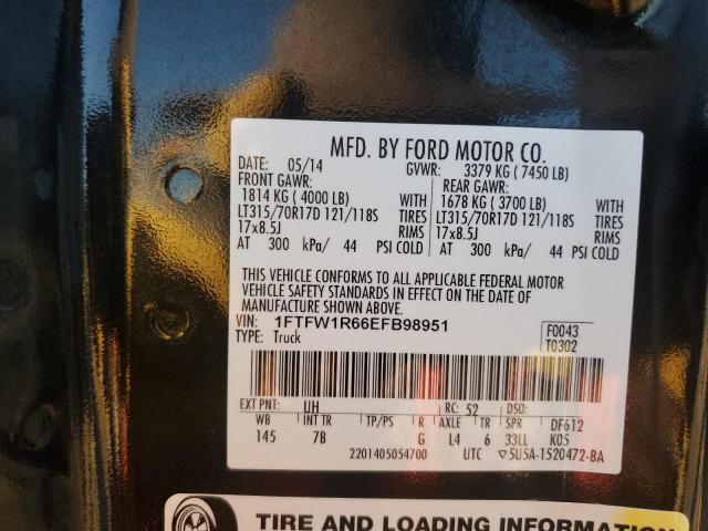 VIN 1FTFW1R66EFB98951 2014 FORD F150 no.12