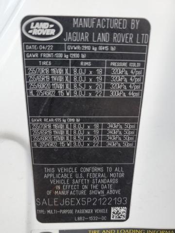 2023 LAND ROVER DEFENDER 9 SALEJ6EX5P2122193