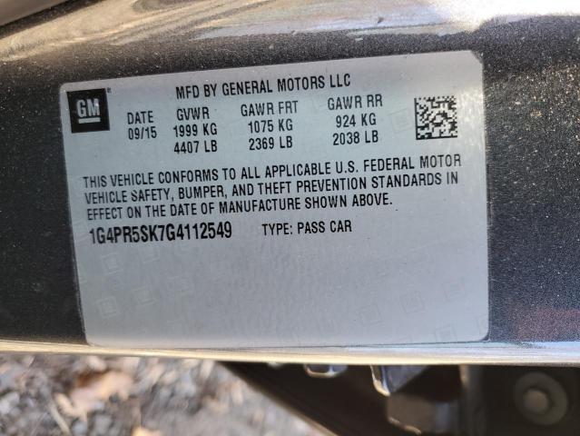 VIN 1G4PR5SK7G4112549 2016 Buick Verano, Convenience no.12