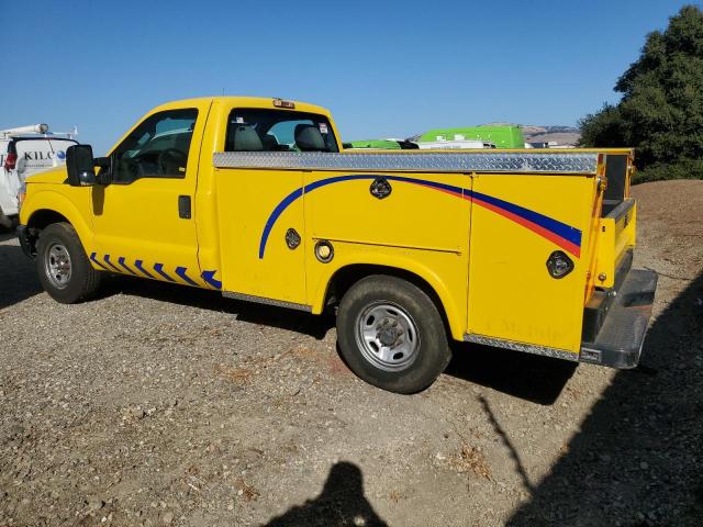 FORD F250 SUPER 2016 yellow pickup gas 1FDBF2A67GEC15437 photo #3