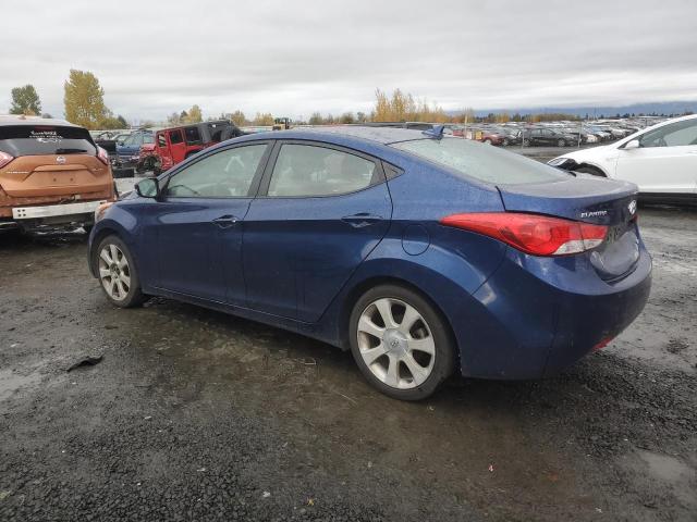 HYUNDAI ELANTRA GL 2013 blue sedan 4d gas KMHDH4AEXDU705359 photo #3