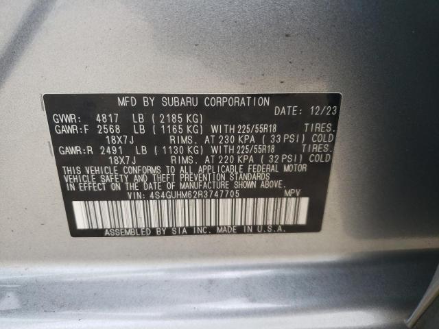 2024 SUBARU CROSSTREK - 4S4GUHM62R3747705