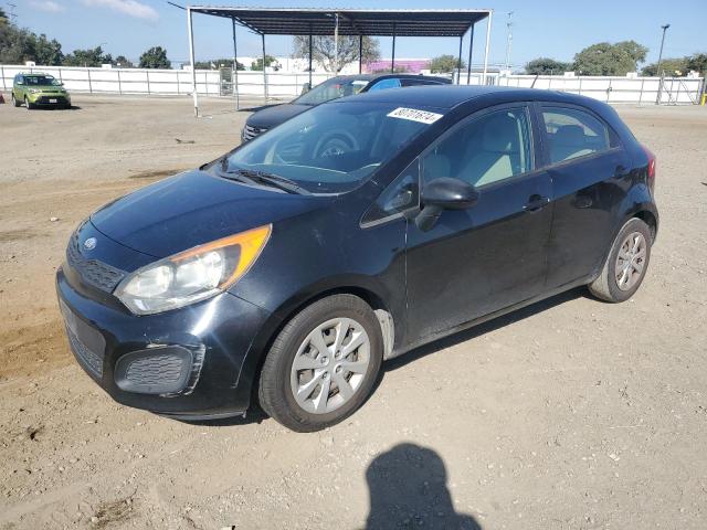 KIA RIO LX 2013 black  gas KNADM5A39D6252857 photo #1