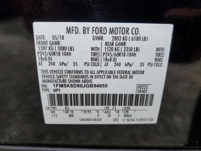 2018 FORD EXPLORER X - 1FM5K8D80JGB94855