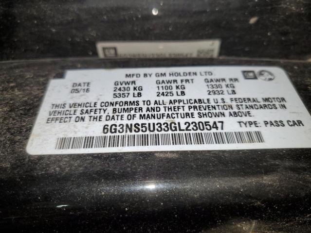2016 CHEVROLET CAPRICE PO 6G3NS5U33GL230547