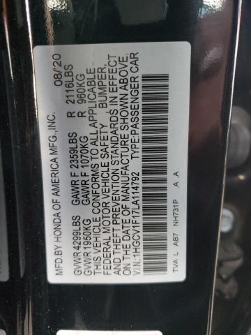 2020 HONDA ACCORD LX - 1HGCV1F17LA114792
