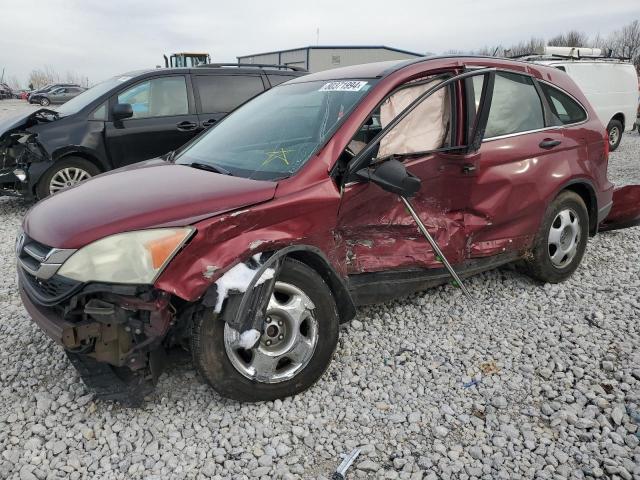 HONDA CR-V LX 2011 burgundy  gas 5J6RE4H37BL052400 photo #1