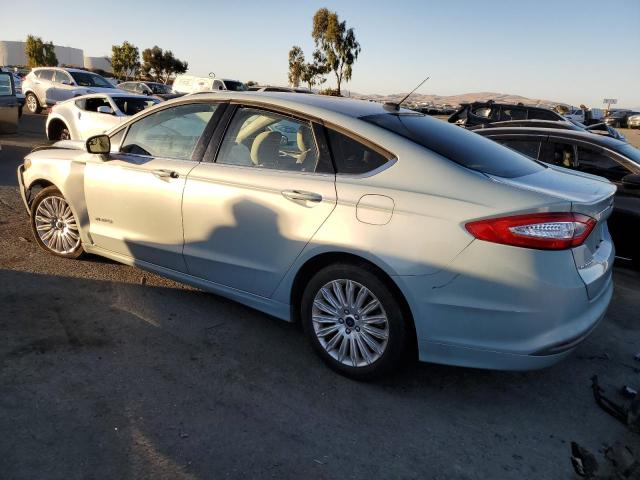 FORD FUSION SE 2014 turquoise sedan 4d hybrid engine 3FA6P0LU3ER179328 photo #3