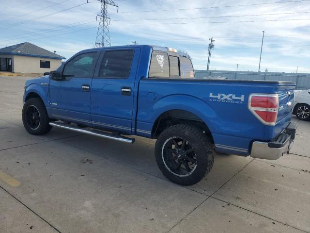 FORD F150 SUPER 2014 blue  gas 1FTFW1ET0EKD06077 photo #3