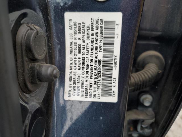 2019 HONDA INSIGHT EX - 19XZE4F52KE032008