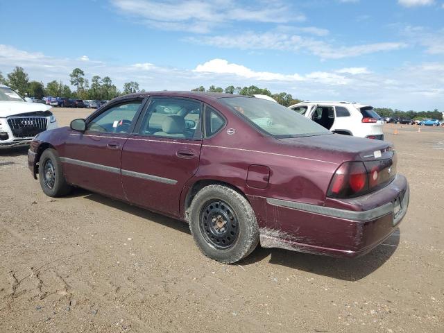 CHEVROLET IMPALA 2004 maroon  gas 2G1WF52E749301013 photo #3