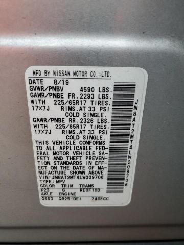 2020 NISSAN ROGUE S - JN8AT2MT4LW009706