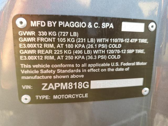 2023 VESPA PRIMAVERA ZAPM818G7P5909558