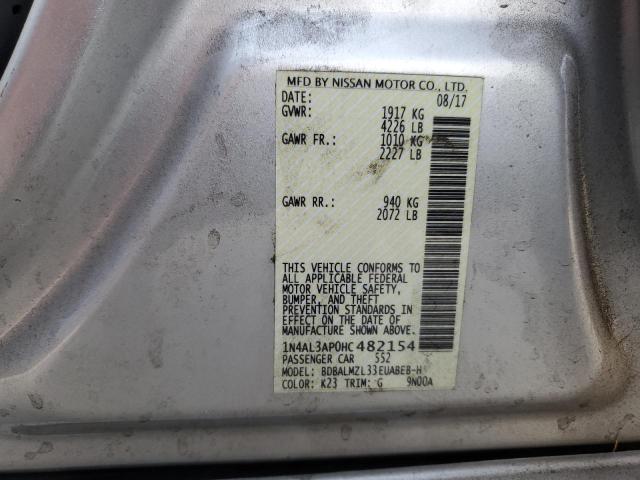 2017 NISSAN ALTIMA 2.5 - 1N4AL3AP0HC482154