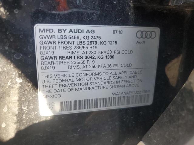 VIN WA1ANAFY1J2213841 2018 AUDI Q5 no.13