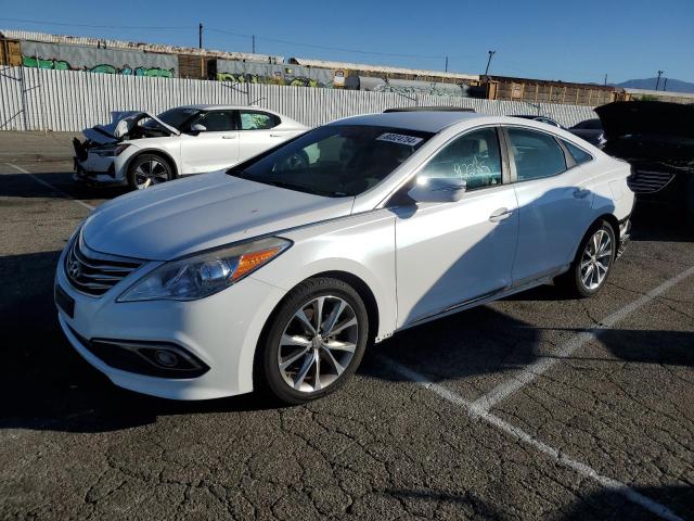 HYUNDAI AZERA 2015 white sedan 4d gas KMHFG4JG0FA465837 photo #1