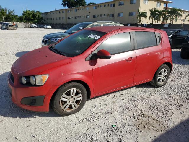 CHEVROLET SONIC LS 2012 red  gas 1G1JB6SH6C4116538 photo #1