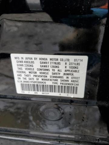 2015 ACURA RLX TECH JH4KC1F50FC000420