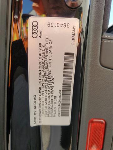 2023 AUDI S4 PRESTIG WAUC4AF40PA014757