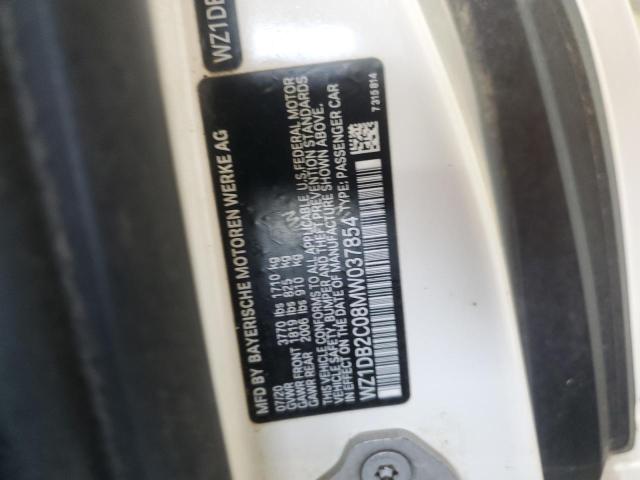 2021 TOYOTA SUPRA WZ1DB2C08MW037854