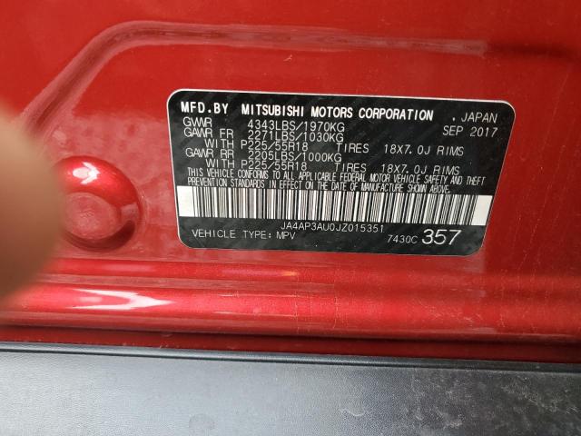 2018 MITSUBISHI OUTLANDER - JA4AP3AU0JZ015351