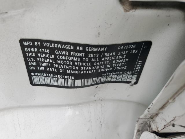 2020 VOLKSWAGEN ARTEON SE WVWAR7AN0LE018566