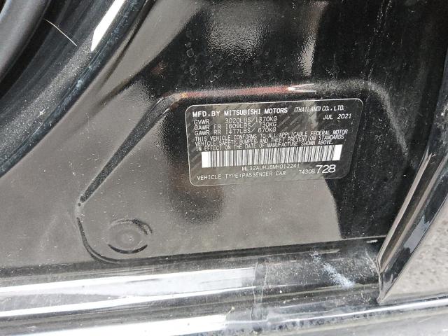 VIN ML32AUHJ8MH012241 2021 MITSUBISHI MIRAGE no.13