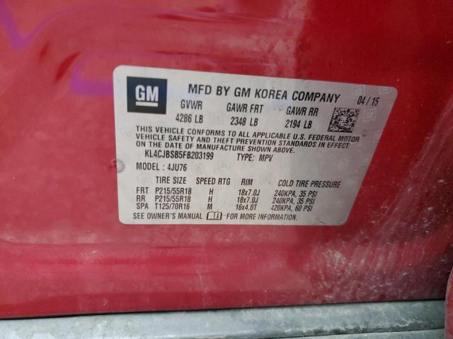 2015 BUICK ENCORE CON - KL4CJBSB5FB203199