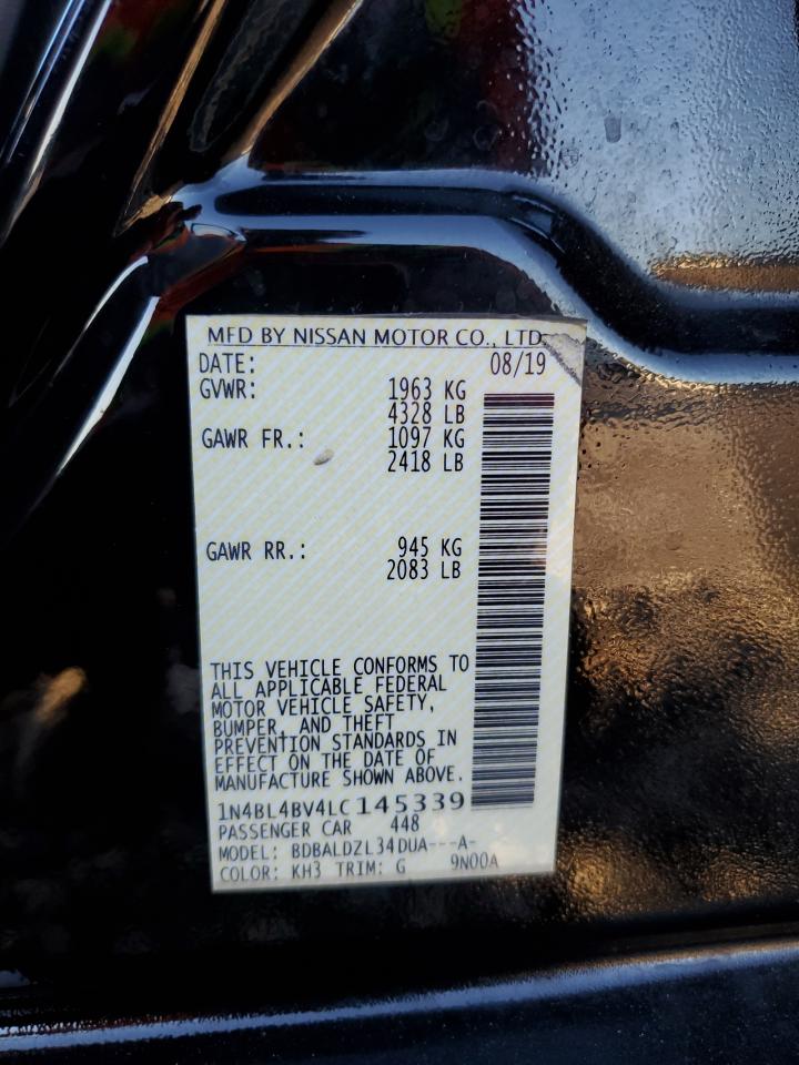 Lot #3023328287 2020 NISSAN ALTIMA S