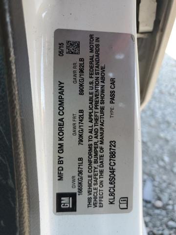 2015 CHEVROLET SPARK EV 2 - KL8CL6S04FC788723