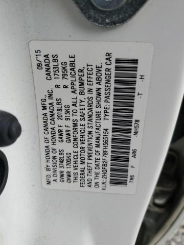 2015 HONDA CIVIC SE 2HGFB2F78FH565154