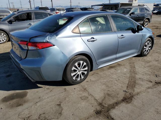 TOYOTA COROLLA LE 2020 blue  Hybrid JTDEBRBE7LJ002291 photo #4