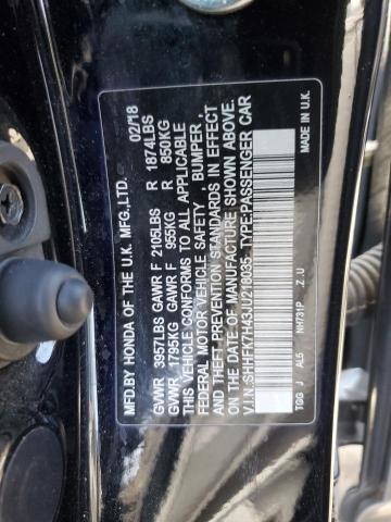 2018 HONDA CIVIC SPOR - SHHFK7H43JU218035