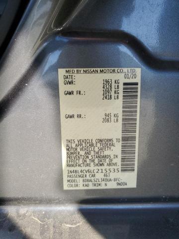 2020 NISSAN ALTIMA SR - 1N4BL4CV6LC215535