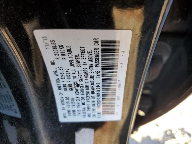 VIN 1HGCR2F32GA065941 2016 HONDA ACCORD no.12