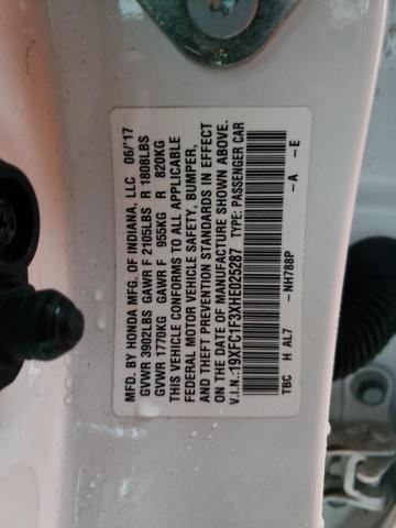 2017 HONDA CIVIC EX - 19XFC1F3XHE025287