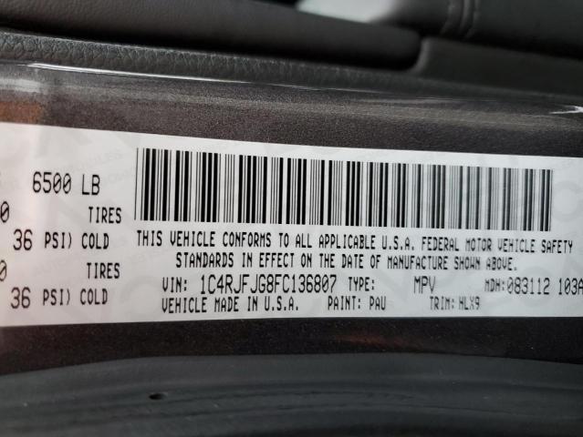 2015 JEEP GRAND CHER - 1C4RJFJG8FC136807