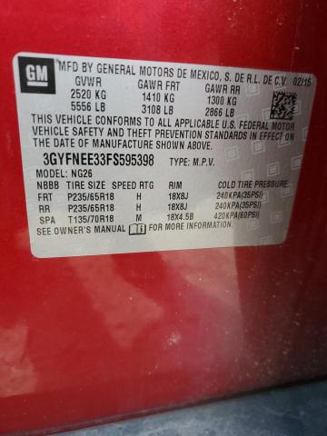 2015 CADILLAC SRX LUXURY - 3GYFNEE33FS595398