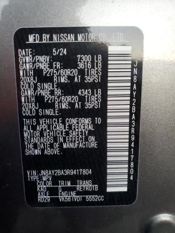 2024 NISSAN ARMADA SL - JN8AY2BA3R9417804