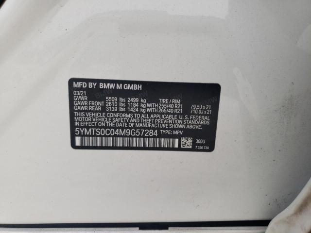 2021 BMW X3 M COMPE - 5YMTS0C04M9G57284