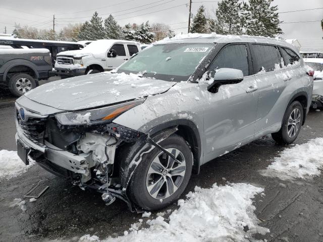 TOYOTA HIGHLANDER 2024 silver  hybrid engine 5TDKBRCH3RS603592 photo #1